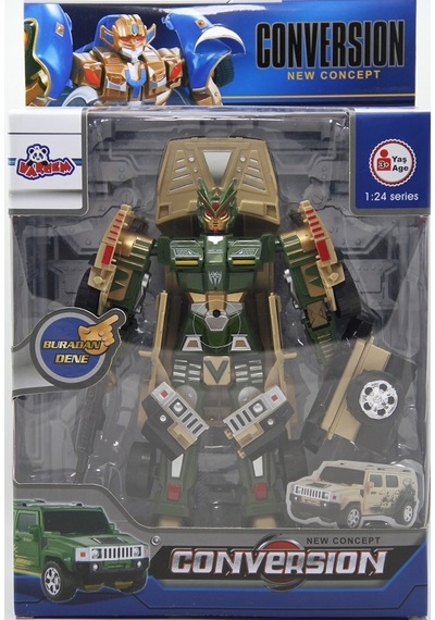 Kutulu Dönüşebilen Robot-Jeep 1:24