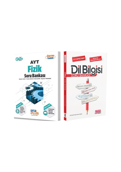 Çap Yayınları Ayt Fizik Ve Akm Dil Bilgisi Soru Bankası Seti 2 Kitap