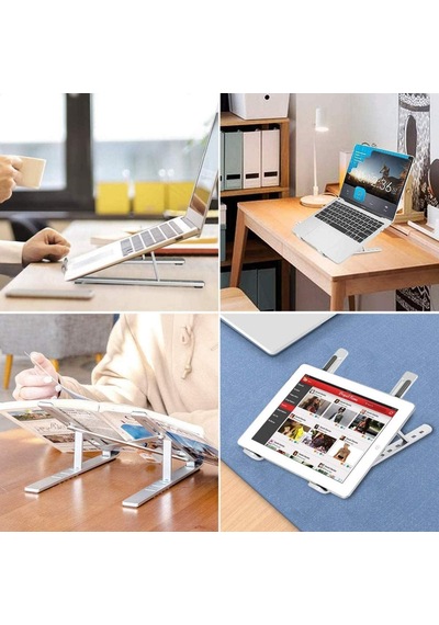 Lexroo Ht-119 Katlanır Laptop Ve Tablet Standı, Siyah