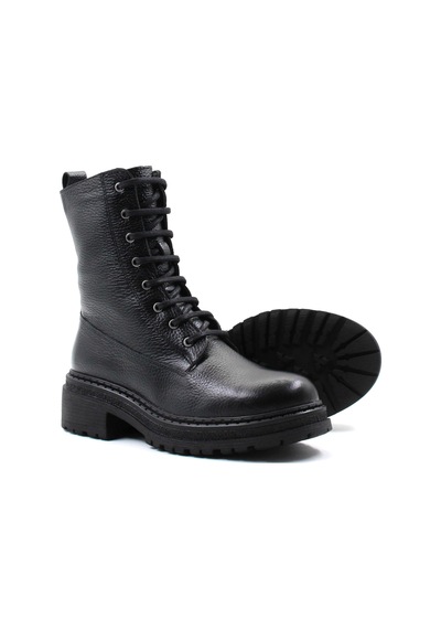 Fast Step Hakiki Deri Kadın Kalın Taban Bot 257sza621 001