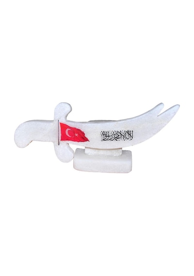 Kılıc Desenli Tevhid Bayrak Logolu Doğal Kaya Tuzu Biblo 2-3 KG