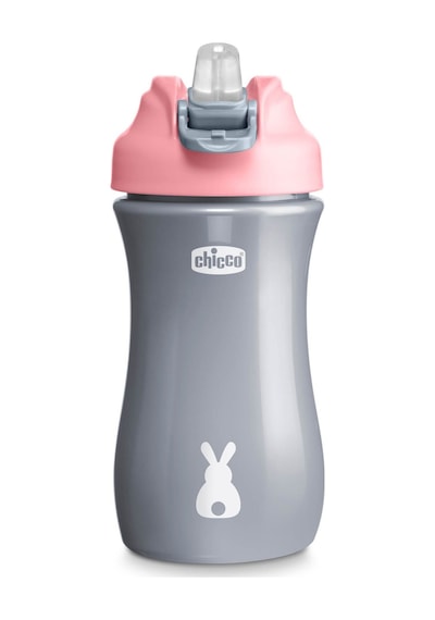 Chicco Pop-up Pipetli Bardak 2 Yaş+ 350 Ml - Pink Gri