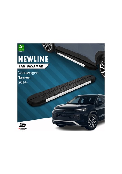 S-dizayn Vw Tayron 2 Newline Aluminyum Yan Basamak 193 Cm 2024 Üzeri A+ Kalite