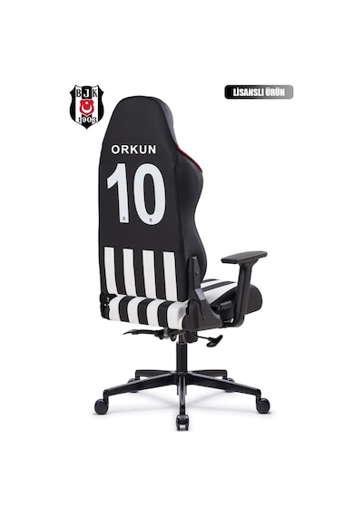 Fanchair X Beşiktaş Çubuklu Lisanslı Oyuncu Koltuğu-34 Siyah