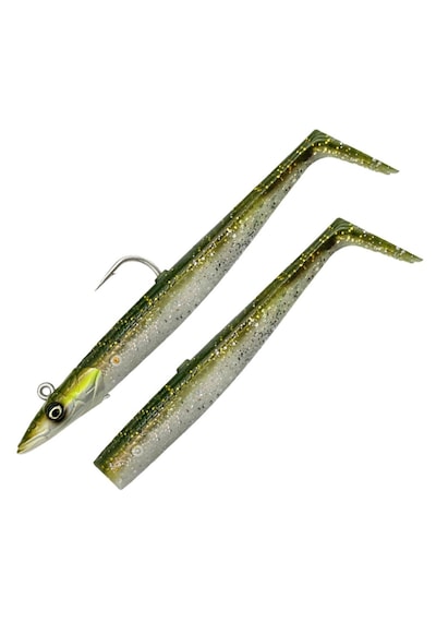 Savage Gear Sandeel V2 12 Cm 22 Gr 2+1 Green Silver