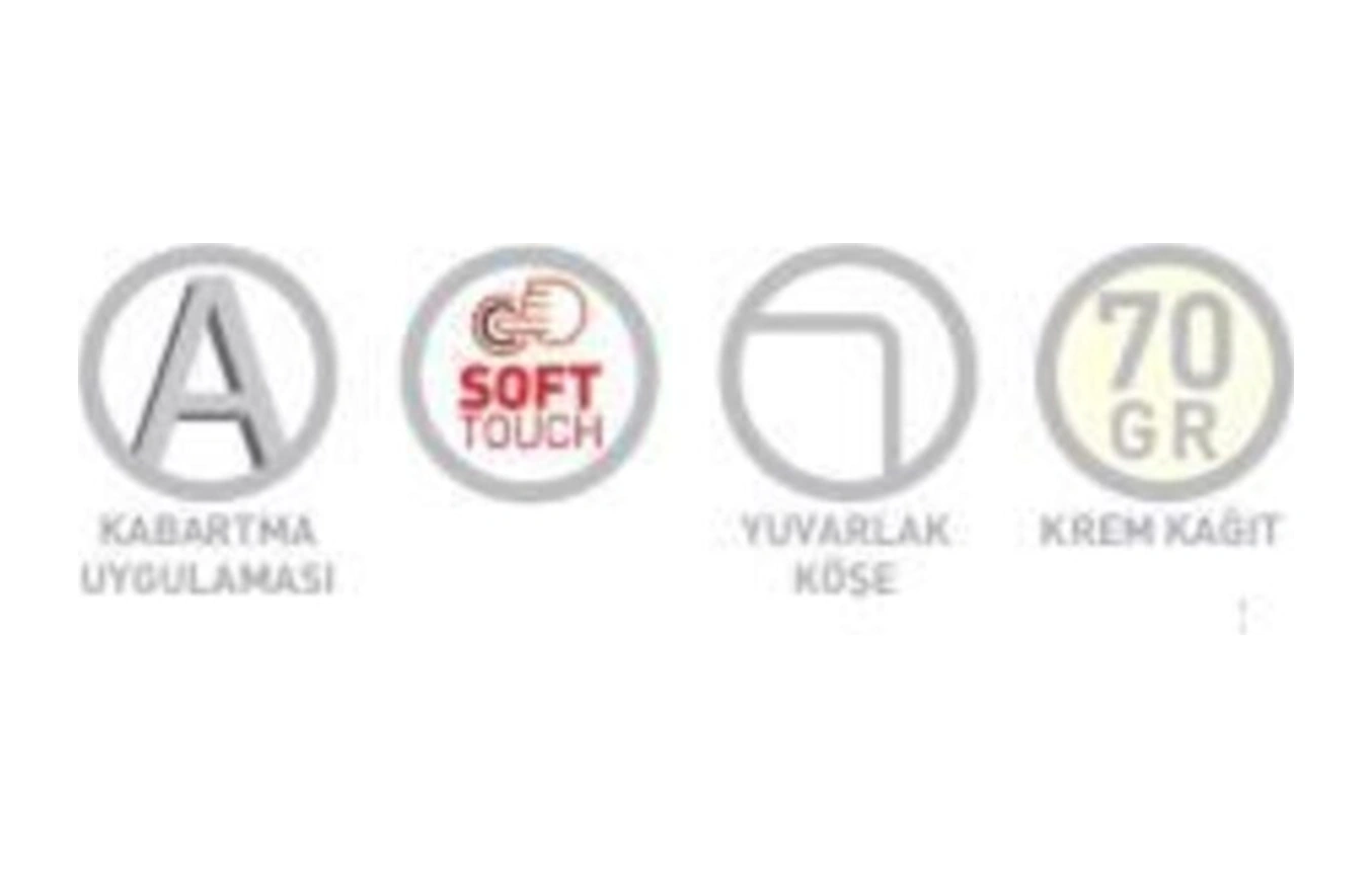 Life-book Spiralli Karton Kapak Defter 19x26cm 100 Yaprak Çizgili 4 Lü Paket 3646