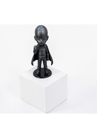 One Punch Man Saitama 10 Cm Özel Gümüş Kaplama Koleksiyonluk Figür