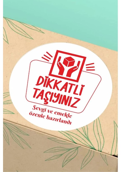 Etiket Teşekkürler Etiketi Dikkatli Taşıyınız Kargo Ambalaj Etike