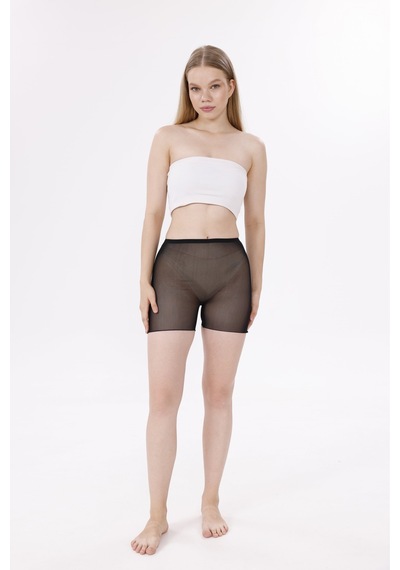 Kocabey 0024 Lazer Kesim Tül Boxer Korse Siyah