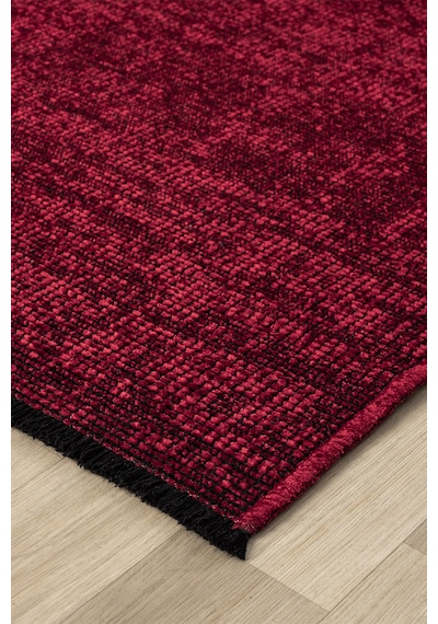 Antik Bordo Halı Yıkanabilir Kaymaz Taban Şönil Kilim Dokuma Pamuk Taban Kilim 10115a Bordo