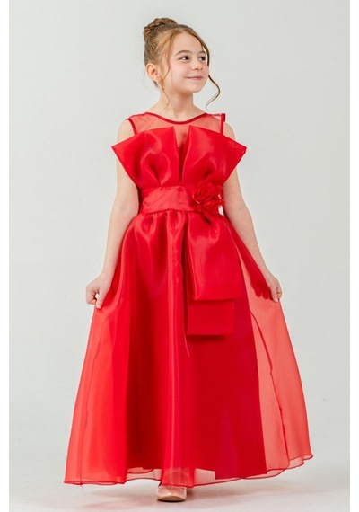 Mnk Baby & Kids Kız Çocuk Organze Tül Çiçek Ve Fiyonk Detaylı Gipe Sırtlı Prenses Abiye Elbise M00800 Kırmızı Mnk Baby & Kids Kız Çocuk Organze Tül Çiçek Ve Fiyonk Detaylı Gipe Sırtlı Prenses Abiye Elbise M00800 Kırmızı