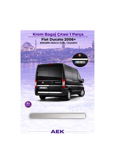 Fiat Ducato 2006-2024 Araca Özel Krom Bagaj Çıtası A+
