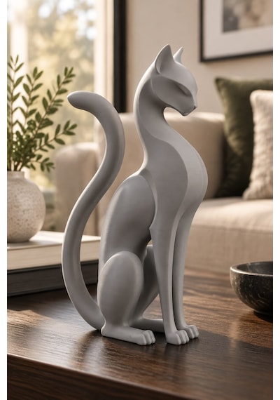 Kedi Anıtı Figürlü Dekoratif Biblo 49148892
