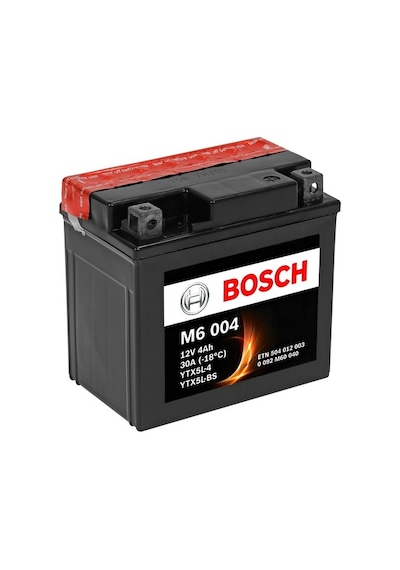 Bosch 4 Amper M6004 Ytx5l-4 - Ytx5l-bs Agm Motosiklet Aküsü