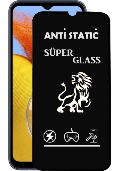 Samsung Galaxy Uyumlu M14 Tam Kaplayan Anti Statik Çizilmez Safir Ekran Koruyucu Cam