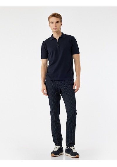 Koton Viskon Regular Fit Polo Yaka Yarım Fermuarlı Kısa Kollu Triko Tişört Lacivert 6wam70011ht Lacivert Koton Viskon Regular Fit Polo Yaka Yarım Fermuarlı Kısa Kollu Triko Tişört Lacivert 6wam70011ht Lacivert