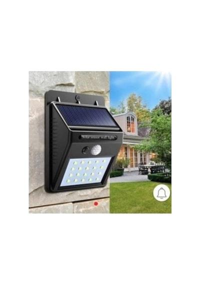 20 Led Solar Güneş Enerjili Bahçe Aydınlatması Aplik Kamp Lambası