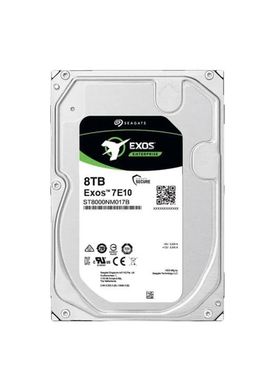 Seagate 3.5" 8tb Exos St8000nm017b 7200 Rpm 256mb Sata-3 Nas Ve Güvenlik Diski-210400