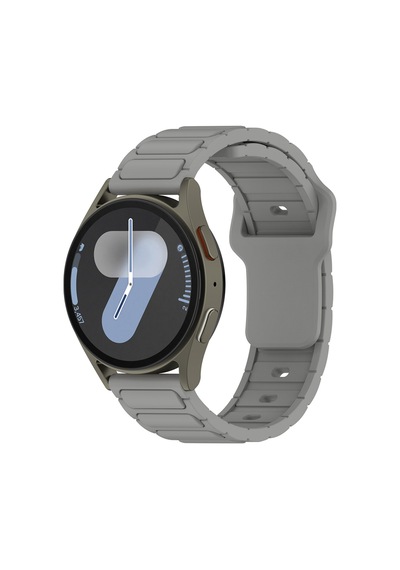 Samsung Uyumlu Galaxy Watch 46mm Zore Krd-132 22mm Silikon Kordon Strap Kayış - Beyaz