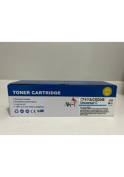 Ak Hp Cf411a/crg046 Mavi Uyumlu Toner 2300 Sayfa