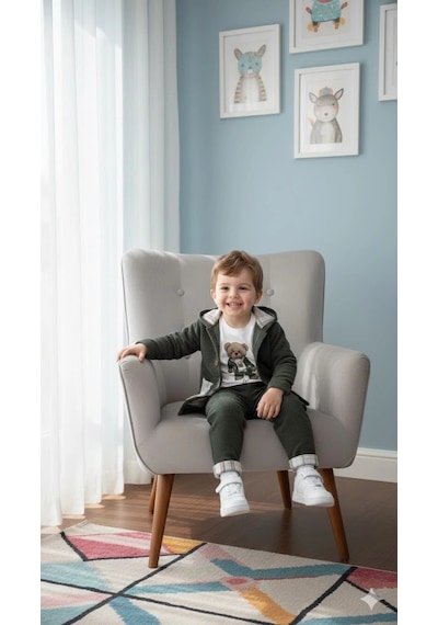 Bontino Erkek Çocuk %100 Pamuk Kadife Hırka, Pantolon Ve Ayıcık Baskılı Sweatli 3'lü Premium Seri K.yeşil Bontino Erkek Çocuk %100 Pamuk Kadife Hırka, Pantolon Ve Ayıcık Baskılı Sweatli 3'lü Premium Seri K.yeşil