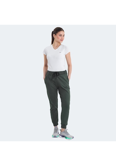 Slazenger VETERAN RBN Kadın Cepli Haki Eşofman Altı