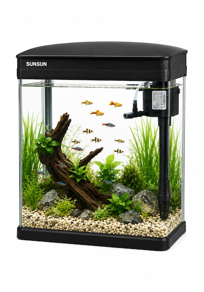 Jr-230 Cam Akvaryum 7 Litre Siyah