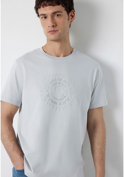 Mavi M0613531-70075 Mavi Black Baskılı T-shirt Erkek Tişort Gri