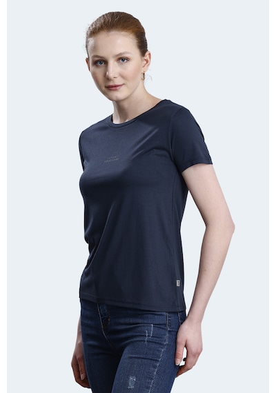Slazenger Paytons 5 Li Set Kadın Tişört Ekru - Siyah - Koyu Gri - Mürd