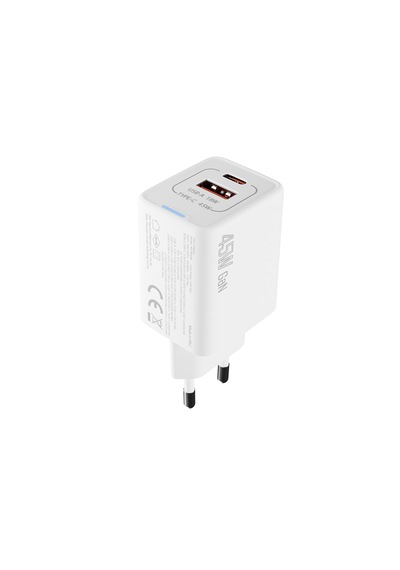 S-link Sl-ecg45 Type Usb-c 45w Pd + 18w Usb Qc 3.0 Gan Beyaz Hızlı Şarj Adaptörü 45w