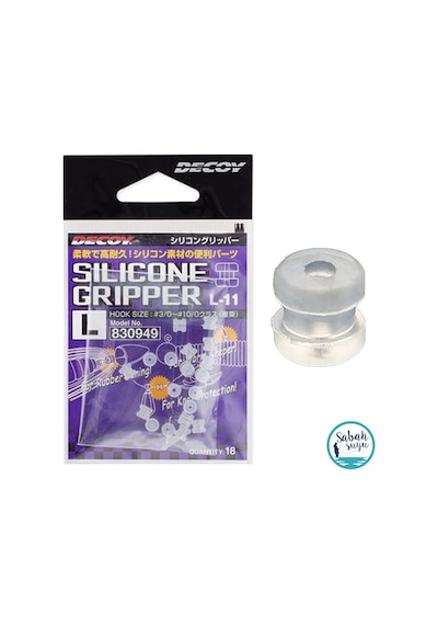 Decoy L-11 Silicone Gripper Püskül Kilidi L Şeffaf 14 Adet Standart
