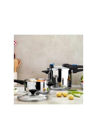 Gusto Chef 2 Li Düdüklü Tencere Seti 4+7 L 4 Parça-ınox01 Diğer