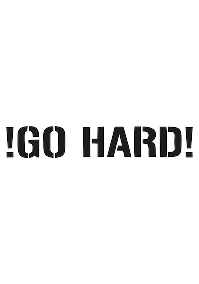 Go Hard Oto Sticker, Motor Sticker, Modifiye Sticker 30x6 Cm