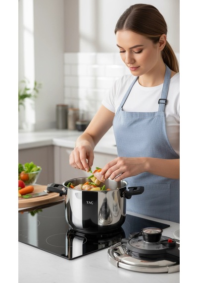 Taç Fastcook Düdüklü Tencere 6 Litre Çok Renkli