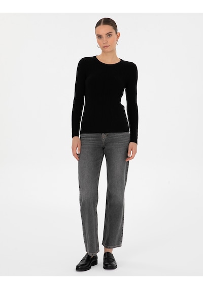 Pierre Cardin Kadın Siyah Kazak /triko 50316334-vr046 Siyah