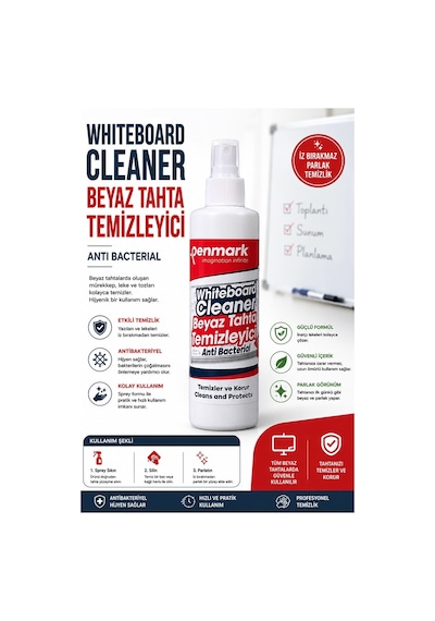 Beyaz Tahta Temizleyici Spreyi 250 Ml 2 Adet Penmark Tahta Spreyi Sınıf Okul Tahta Spreyi Beyaz Yazı Tahtası Spreyi Çok Renkli