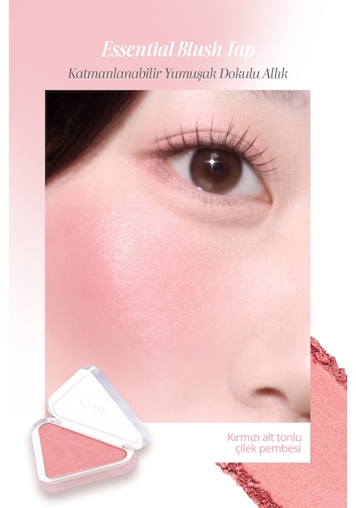 Clio Katmanlanabilir Yumuşak Dokulu Işıltılı Bitiş Sunan Allık Essential Blush Tap S203 Roast Berry
