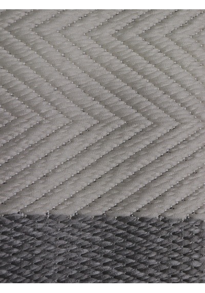 Derin Sisal Gri Bordürlü Krem Balık Sırtı Jüt Sisal Dekoratif Kaymaz Taban Yıkanabilir Halı St01-944 Renkli