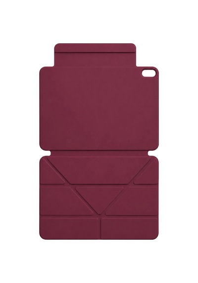 Apple Uyumlu iPad 2025 10.9 10.nesil A16 Edz Manyetik Standlı Tablet Kılıfı - Mürdüm Arka Kapak
