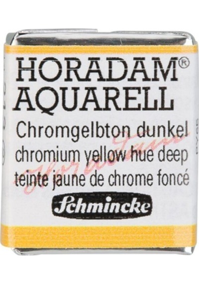 Schmincke Horadam Aquarell Artist Sulu Boya Chrome Yellow Deep, No Lead Yarım Tablet