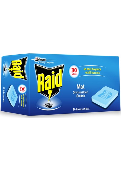 Raid Mat Tablet Yedek 30 Gece 3 Adet