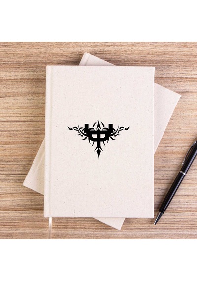 Judas Priest Figure Çizgisiz Kanvas Defter Krem
