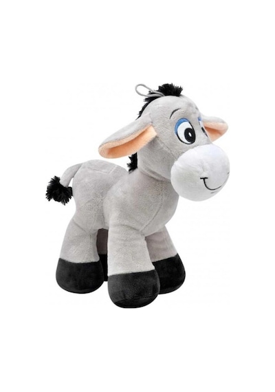 Sevimli Peluş Eşek 28 Cm Yumuşacık Sarılmalık Gri Peluş Oyuncak