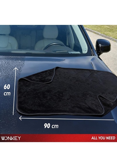 Ekstra Büyük Emici Oto Kurulama Bezi, Mikrofiber Araç Yıkama Bezi, Mega Boy Araba Temizlik Havlusu, Otomobil Kurulama Havlusu 60x90 Cm