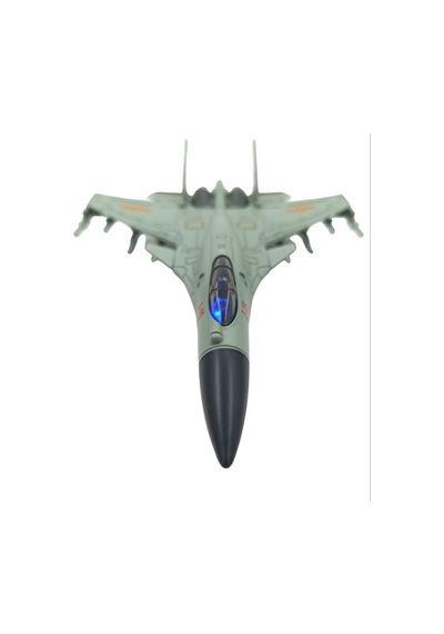 23 Cm J-15 Askeri Jet Replika Modeli - Aydınlatmalı Geri Çekmeli Hava Aracı Çocuk Maketi Piller Hazır Kullanıma Dahil