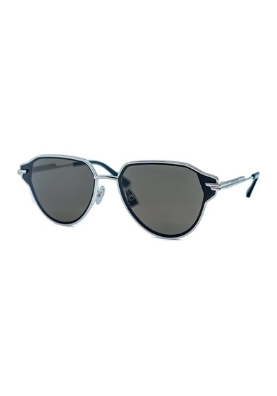 Bottega Bv 1271s 004 63 Erkek Gümüş Metal Güneş Gözlüğü Gümüş