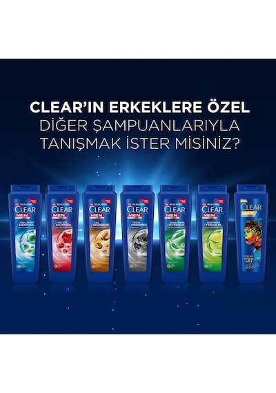 Clear Men Saç Dökülmesine Karşı Kahve Çekirdeği Özü Şampuan 2 x 350 ML
