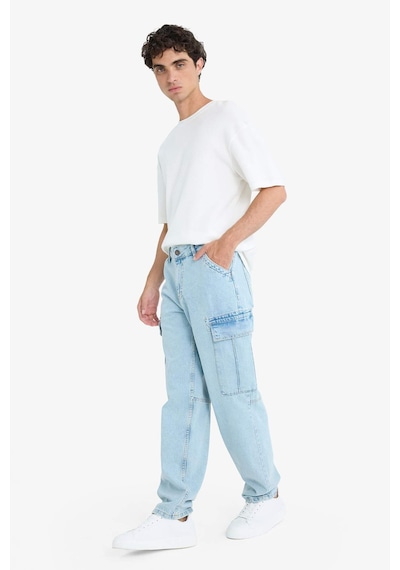 Defacto %100 Pamuk Relax Fit Rahat Kesim Düz Paça Kargo Cepli Jean Yıkamalı Pantolon F2381AX25SP Mavi Defacto %100 Pamuk Relax Fit Rahat Kesim Düz Paça Kargo Cepli Jean Yıkamalı Pantolon F2381AX25SP Mavi