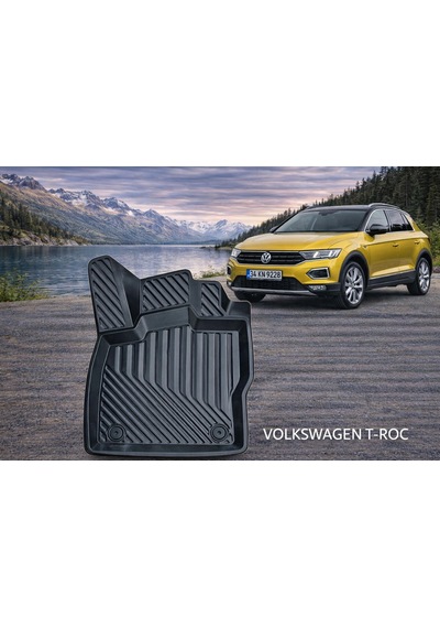 Volkswagen T-roc İle Uyumlu 3d Oto Paspas Premium