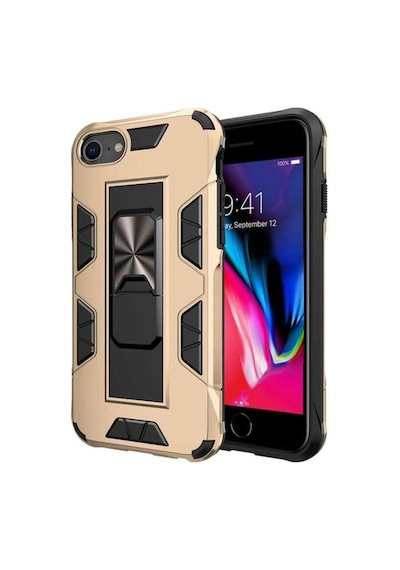 Apple Uyumlu iPhone Se 2020 Kılıf Zore Volve Kapak Gold